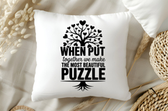 When Put Together We Make The Most Beautiful Puzzle SVG Product Image 5