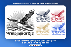where freedom rises, usa 250 anniversary, patriotic eagle svg, 1776-2026 svg, american flag eagle, 4th of july png, liberty 250 svg, independence day svg, usa pride sublimation, patriotic shirt design