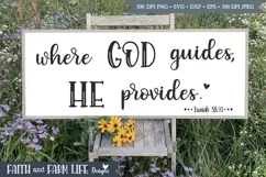 Where God Guides svg, png, jpeg Product Image 1