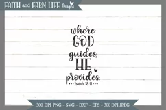 Where God Guides He Provides | Christian SVG Product Image 3