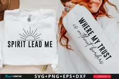 Spirit Lead Me Sleeve SVG, Christian SVG Design Product Image 1