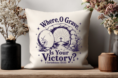 Where O Grave Is Your Victory SVG, Empty Tomb Resurrection Product Image 3