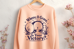 Where O Grave Is Your Victory SVG, Empty Tomb Resurrection Product Image 2