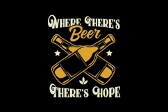 Beer Addict Quotes T Shirt Design I SVG Cut File Product Image 2