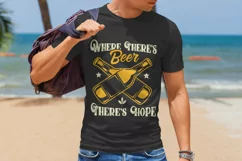 Beer Addict Quotes T Shirt Design I SVG Cut File Product Image 1