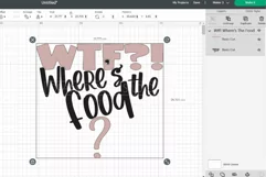 Wheres the food Dog Bandana Quote SVG Design Cricut For DIY