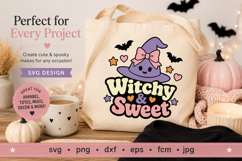 Witchy &amp; Sweet SVG File | Cute pastel Halloween SVG Product Image 3