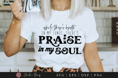 Praise In My Soul SVG PNG | Boho Christian PNG Product Image 5