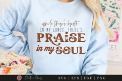Praise In My Soul SVG PNG | Boho Christian PNG Product Image 4
