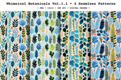 Whimsical Botanicals Seamless Pattern Vol.1.1 - 4 PNG Product Image 1