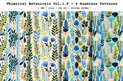 Whimsical Botanicals Seamless Pattern Vol.1.8 - 4 PNG Product Image 1