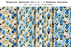 Whimsical Hyacinth Seamless Pattern Vol.1.4 - 4 PNG Product Image 1