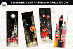 Whimsical Monsters Bookmark , Printable Crafts, 4 PNG Product Image 1
