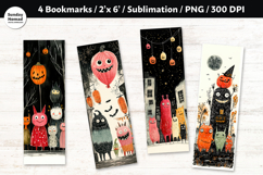 Whimsical Monsters Bookmark , Printable Crafts, 4 PNG Product Image 1