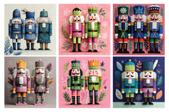 Whimsical Nutcracker Vol.1 Digital Paper, 40 PNG and JPEG Product Image 2