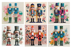 Whimsical Nutcracker Vol.1 Digital Paper, 40 PNG and JPEG Product Image 6