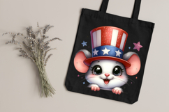 Whimsical 4th of July Animal PNG Clipart Bundle Product Image 3