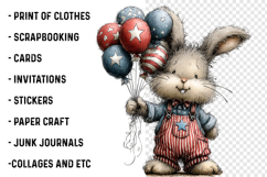 Whimsical 4th Of July Animals Clipart Product Image 2