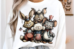 Whimsical 4th Of July Animals Clipart Product Image 3
