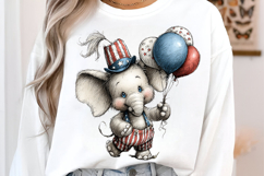 Whimsical 4th Of July Animals Clipart Product Image 3
