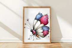 Whimsical 4th Of July Butterfly Clipart Product Image 3
