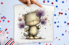 Whimsical 4th Of July Cats Clipart Product Image 2