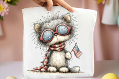Whimsical 4th Of July Cats Clipart Product Image 2