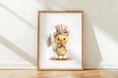 Whimsical 4th Of July Chick Clipart Product Image 3