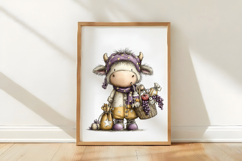 Whimsical 4th Of July Cow Clipart Product Image 3