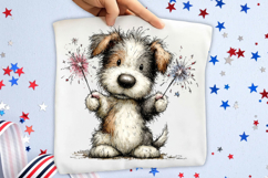 Whimsical 4th Of July Dogs Clipart Product Image 2
