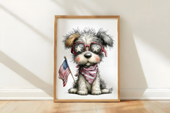 Whimsical 4th Of July Dogs Clipart Product Image 3