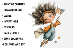 Whimsical 4th Of July Girl Clipart Product Image 2