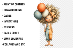 Whimsical 4th Of July Girl Clipart Product Image 2