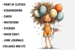 Whimsical 4th Of July Girl Clipart Product Image 2