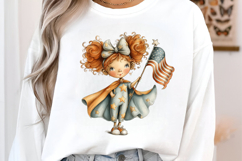 Whimsical 4th Of July Girl Clipart Product Image 3