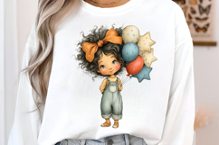 Whimsical 4th Of July Girl Clipart Product Image 3