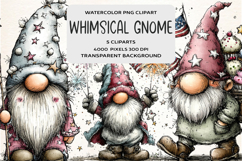 Whimsical 4th Of July Gnome Clipart Product Image 1