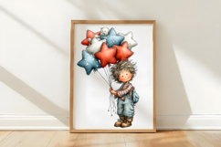 Whimsical 4th of July Little Boy Clipart Product Image 2