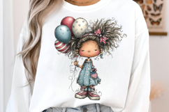 Whimsical 4th Of July Girls Clipart Product Image 3