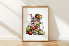 Whimsical 4th Of July Mason Jar Clipart Product Image 3