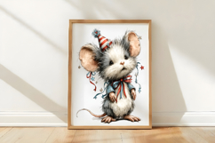 Whimsical 4th of July Mouse Clipart Product Image 2