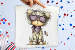 Whimsical 4th Of July Old Lady Clipart Product Image 2