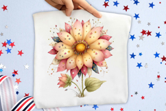 Whimsical 4th Of July Sunflowers Clipart Product Image 2
