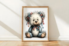 Whimsical 4th of July Teddy Bear Clipart Product Image 2
