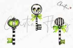 Whimsical Key Clipart | Halloween PNG Product Image 3