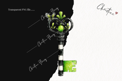 Whimsical Key Clipart | Halloween PNG Product Image 2