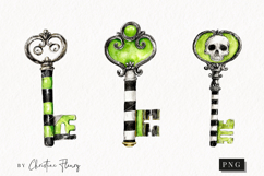 Whimsical Key Clipart | Halloween PNG Product Image 1