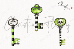 Whimsical Key Clipart | Halloween PNG Product Image 3