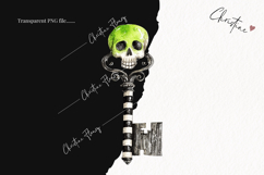 Whimsical Key Clipart | Halloween PNG Product Image 2