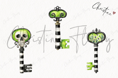 Whimsical Key Clipart | Halloween PNG Product Image 3